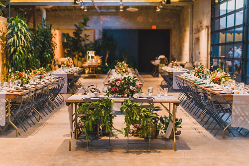 Beautiful layout for Kelsey and Anthony's wedding at Millwick. 