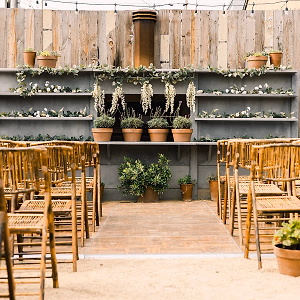 Perfect wedding ceremony set up