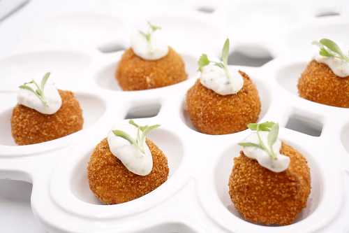 loaded potato croquette