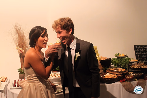 Cupcake Toast - First Bite @ Wedding 