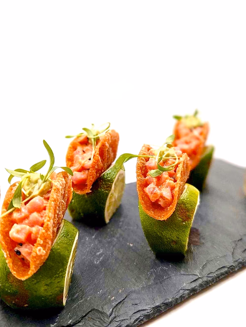 ahi tuna poke taco