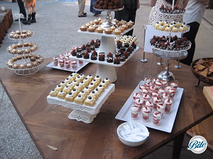 Dessert Assortment on Wooden Table