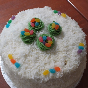 Cake with Easter Eggs @ Easter