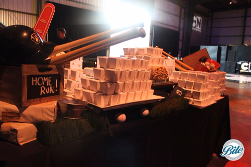 Noodle Salad Boxes on Sports Display @ Hall of Games Awards