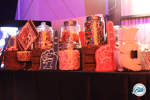 Sports Themed Candy Bar Display