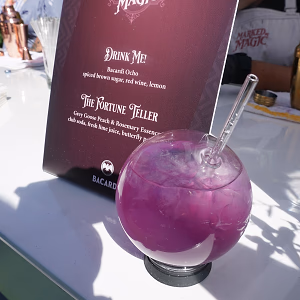 Fortune Teller Cocktail in Crystal Ball Glass