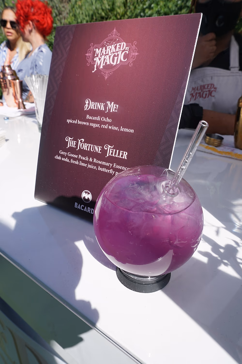 Fortune Teller Cocktail in Crystal Ball Glass