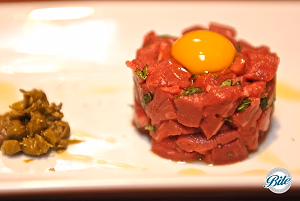 Beef Tartare with Quail Egg