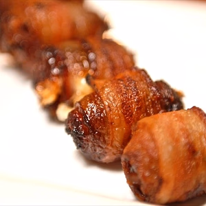 Bacon wrapped dates