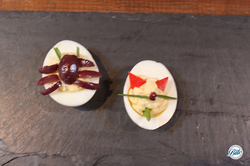 Devil and Spider Devilled Eggs #Halloween