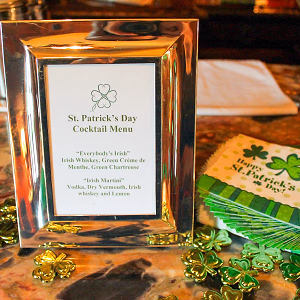 St. Patrick's Cocktail Menu