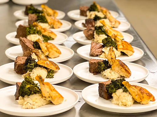 Dual Entree Plate with Jidori Chicken and Short Rib