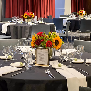 Plated Dinner in Conference Room