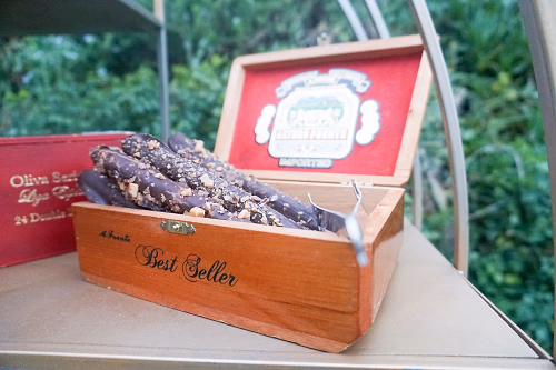 Chocolate Cigars in a Cigar Box