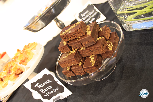 Chocolate Truffle Bites with Gold Dust