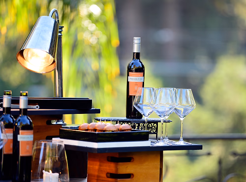 Apps and Wine Station