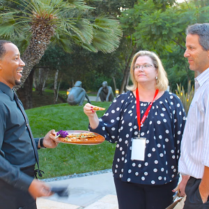 Appetizers Passed by Friendly Staff