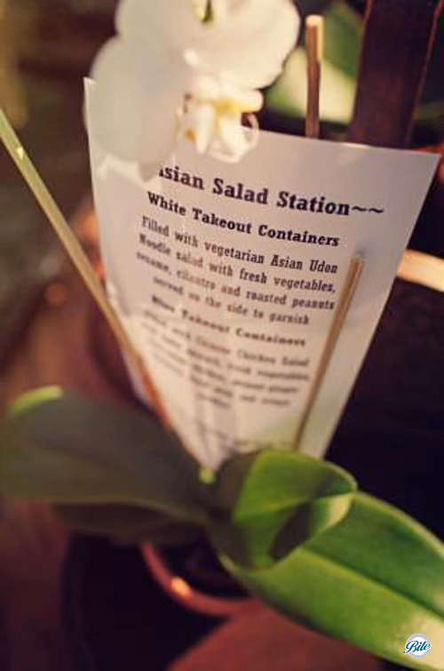 Asian Salad Station Menu Description