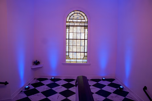 Uplights on the Landing