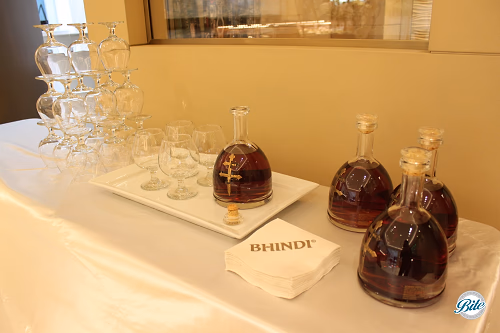 Cognac bar display 