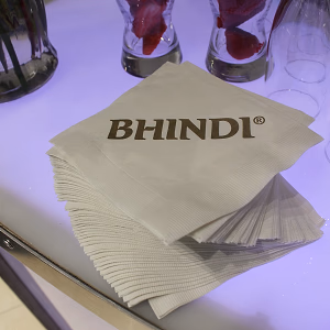 Logo Napkins @ Bhindi Grand Opening