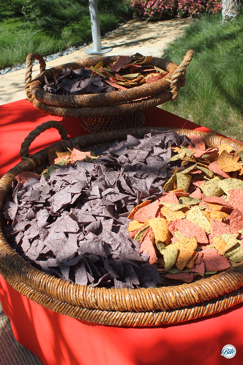 Colored Chips on Buffet