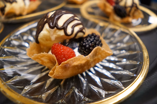 Hazelnut Tuile  Basket