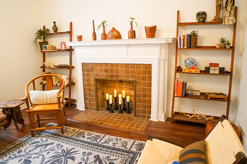 Fireplace with Candles