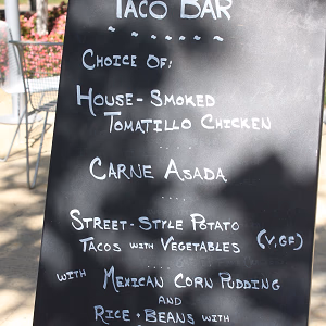 Taco Bar Menu