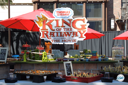 Stations display at film premiere of Thomas the Train: King of the Railway