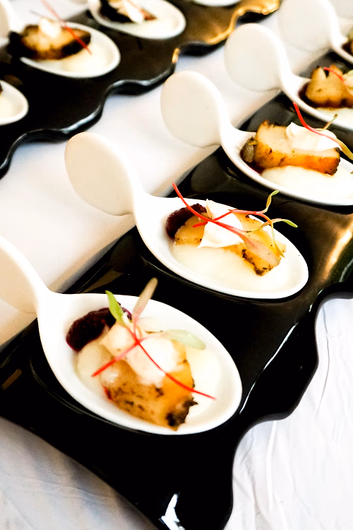 Blackened Sea Scallop w/ Truffle Butter Spoon