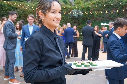 Tray Passed Edamame Hummus