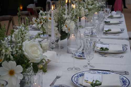 Table Set for Plated Dinner
