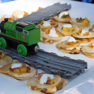 Mini vegetable quesadillas