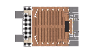 Floorplan for Sanctuary with 900 Theater-style
