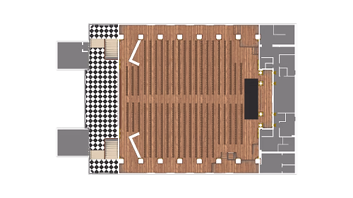 Floorplan for Sanctuary with 900 Theater-style