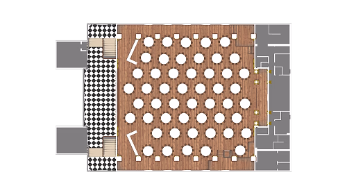 Floorplan for 500 Dining in Sanctuary