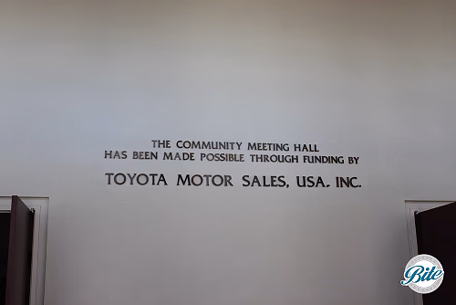 Torrance Cultural Arts Center Toyota Meeting Hall Sign