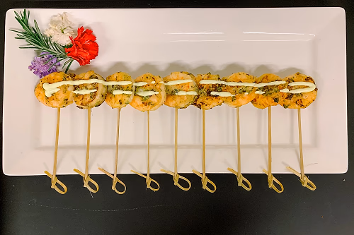 Herb Mediterranean Shrimp On Picks
