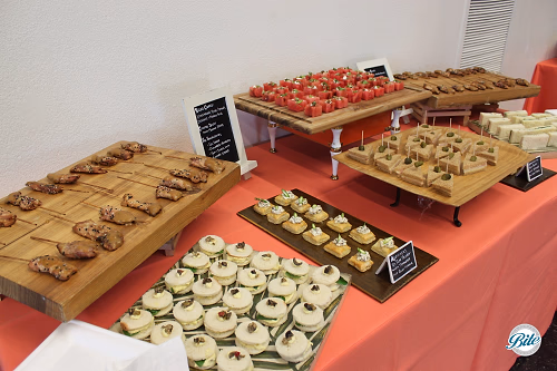 Displayed bites on Table