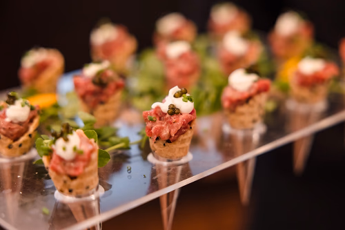 Tray Passed Steak Tartare Cone 