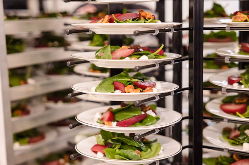 Plated Salads Ready for Service