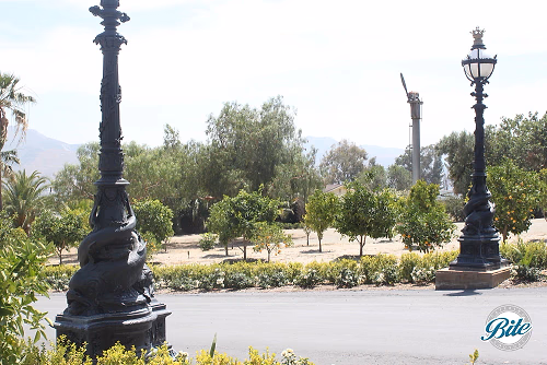 Newhall Mansion Driveway Lamp Posts