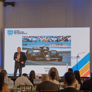 Speaker Discussing Grand Prix