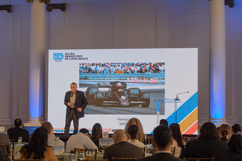 Speaker Discussing Grand Prix