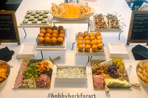 Appetizer Display for Collection Launch Cocktail Party