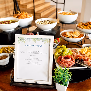 Grazing Table Setup in Parlor