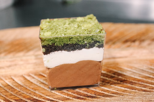 Dessert Shot w/ Dirt Cake Dark Chocolate