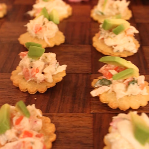 Crab Tostada Bites