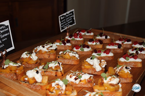 Roasted Beet and Goat Cheese Crostini